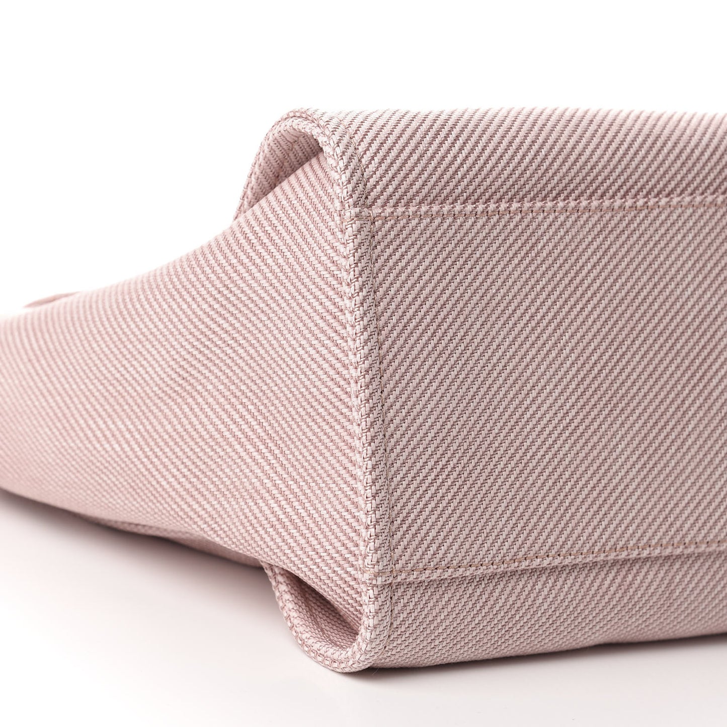 Mixed Fibers Calfskin Medium Deauville Tote Pink