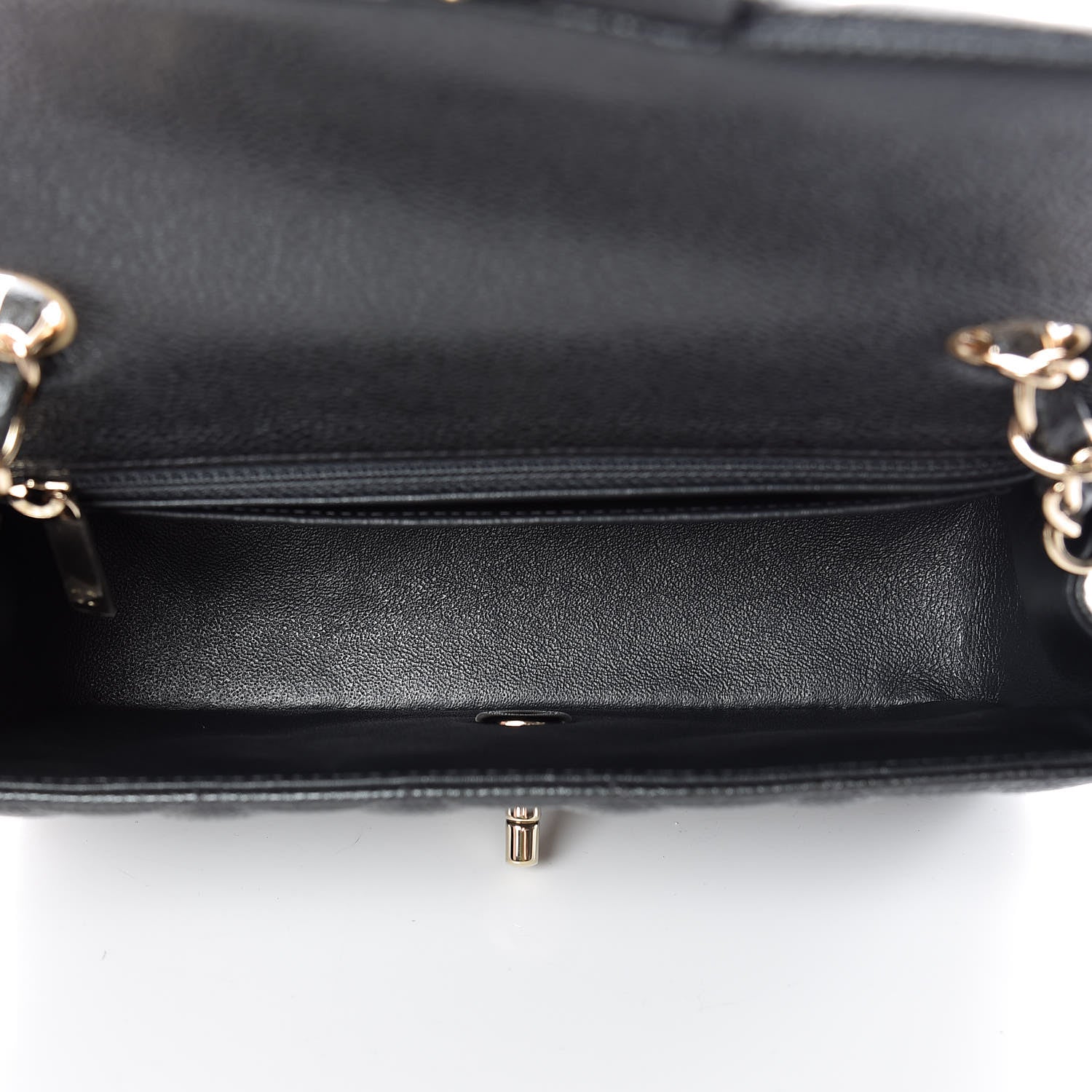 Chanel Caviar Quilted Mini Rectangular Flap Dark Grey 7 of 10