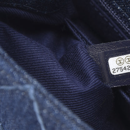 Chanel Denim Quilted Mini Coco Handle Flap Blue 7 of 14