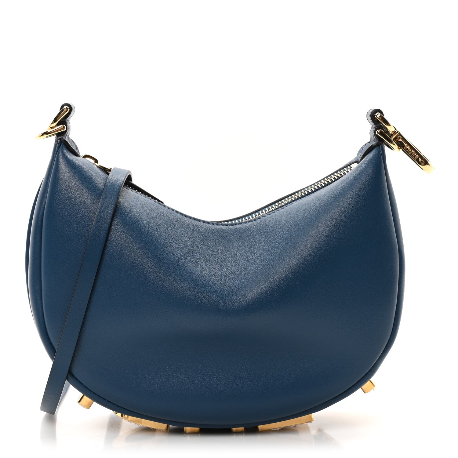 Fendi Vitello Grace Matte Mini Fendigraphy Hobo Bag Mirto 1 of 10