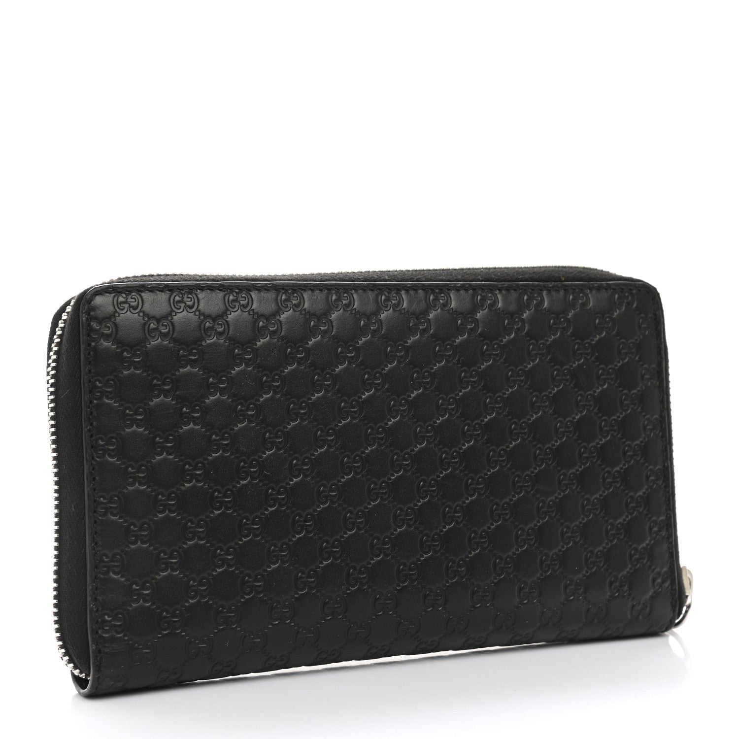 Gucci Microguccissima Large Zip Around Organizer Wallet Black 3 of 8