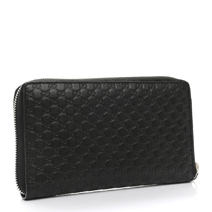 Gucci Microguccissima Large Zip Around Organizer Wallet Black 3 of 8