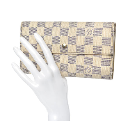 Louis Vuitton Damier Azur Sarah Wallet 2 of 13