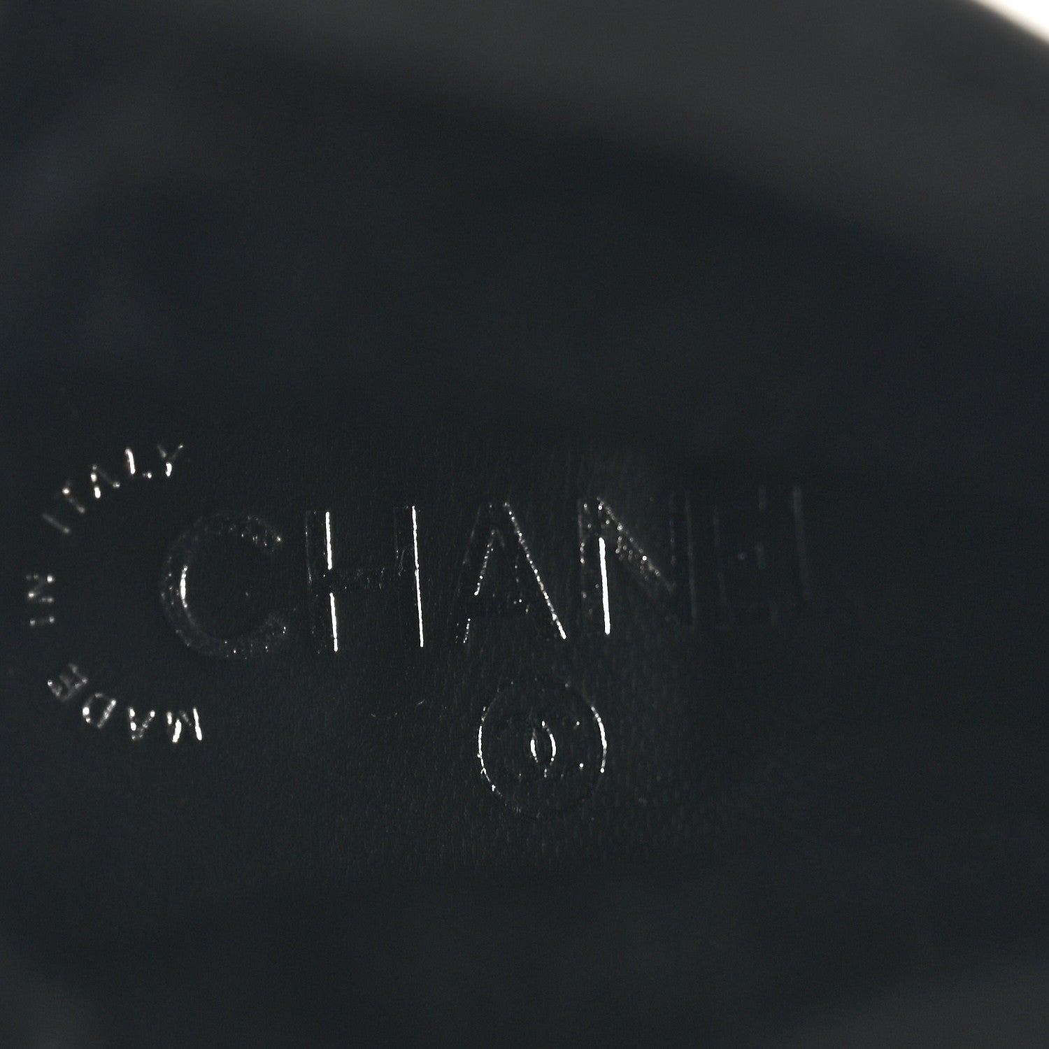 Chanel Stretch Iridescent Lambskin Patent Pearl CC Bow Cap Toe Short Boots 37 Black 6 of 7