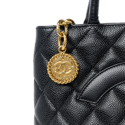 Chanel Caviar Quilted Medallion Tote Black 8 of 11