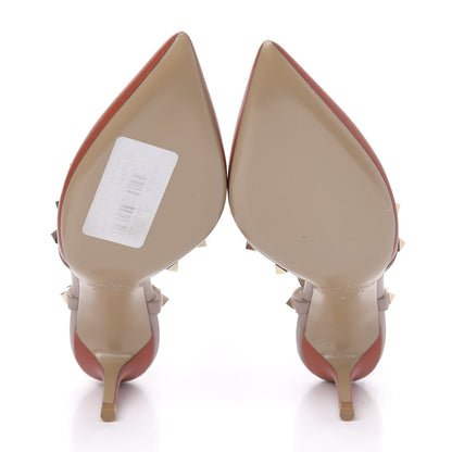 Valentino Garavani Nappa Rockstud Ankle Strap 65mm Pumps 36.5 Deep Coral Poudre 5 of 8