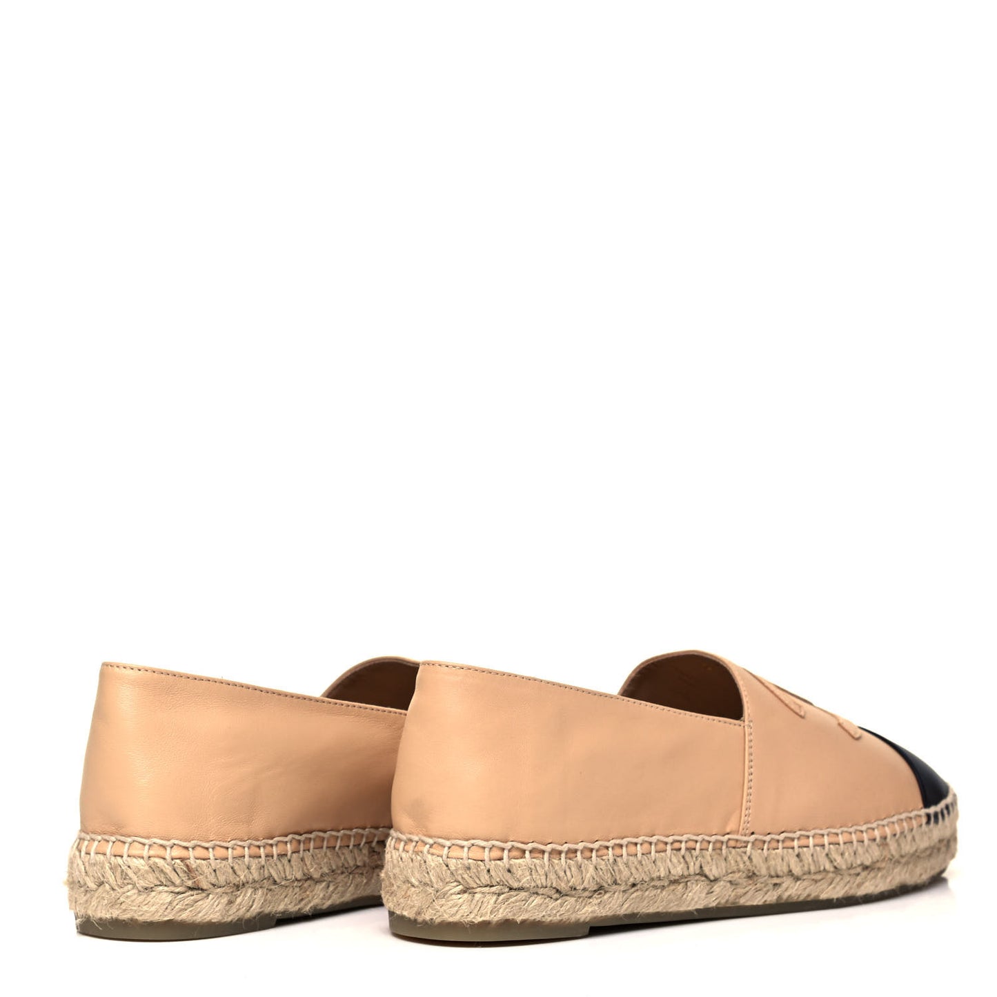 Lambskin CC Espadrilles 38 Beige Black