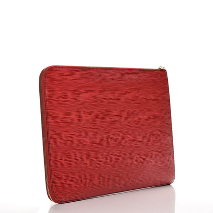 Louis Vuitton Epi Poche Documents Portfolio Case 39 Rouge 3 of 10