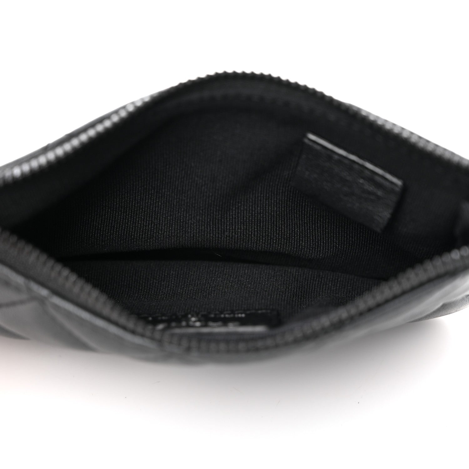 Chanel Pearly Lambskin Quilted Small Cosmetic Case So Black 5 of 8