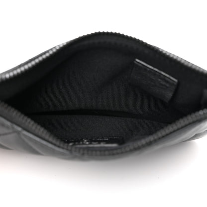 Chanel Pearly Lambskin Quilted Small Cosmetic Case So Black 5 of 8