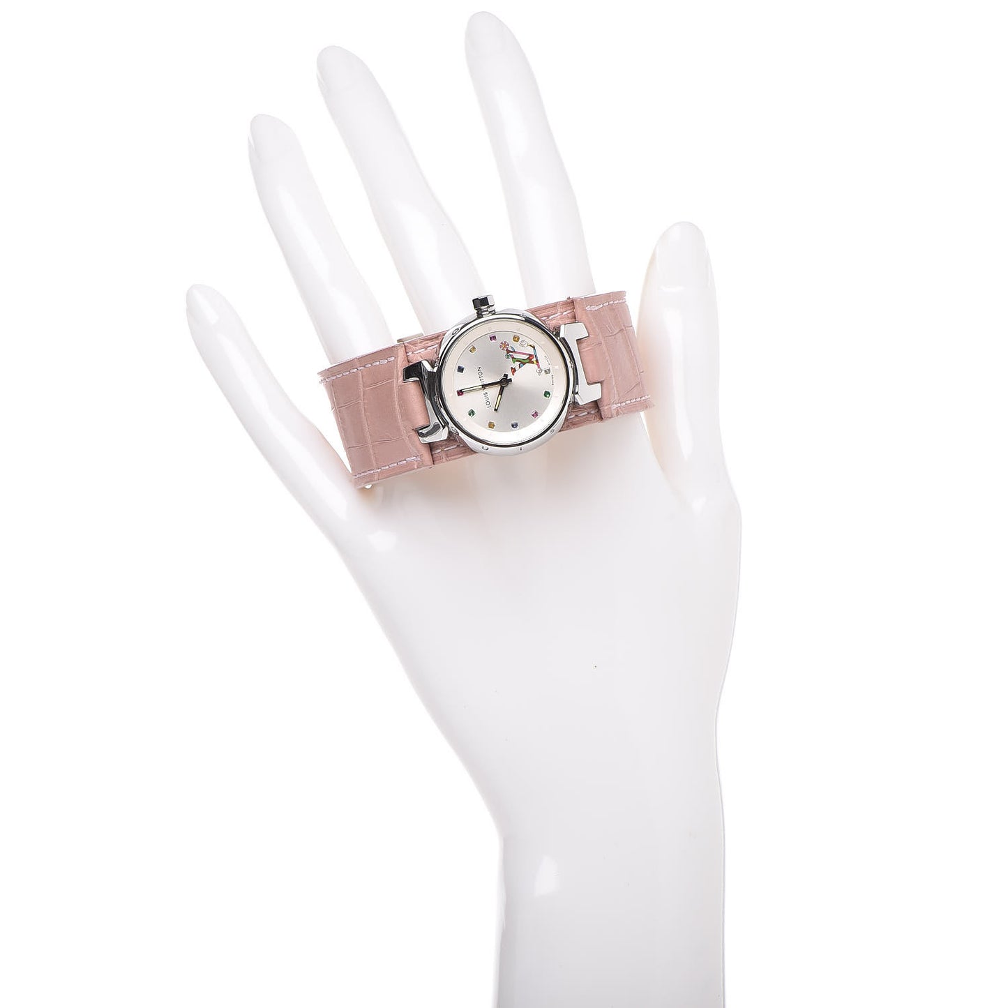 Stainless Steel Alligator 28mm Tambour Murakami Quartz Watch