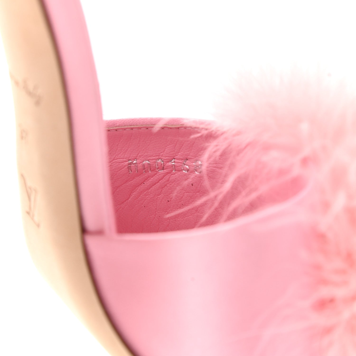 Louis Vuitton Fur Crystal LV Marilyn Mule 37 Rose 8 of 9