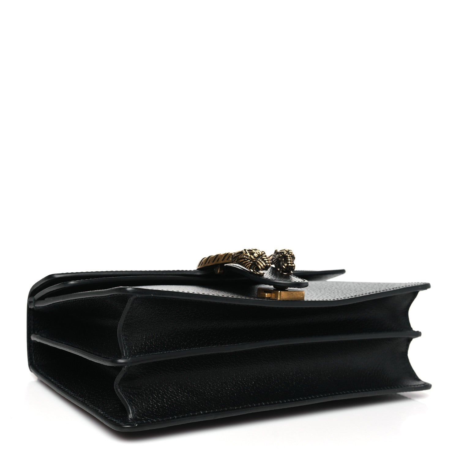 Gucci Calfskin Web Small Dionysus Shoulder Bag Black 4 of 10