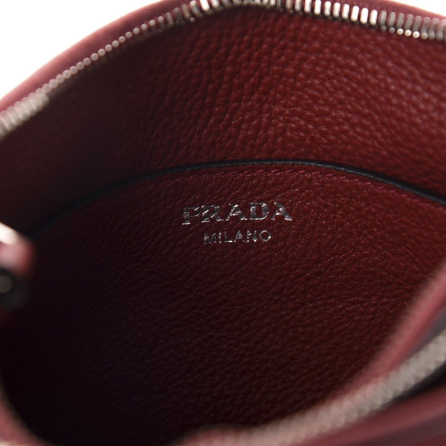 Vitello Daino Double Zip Crossbody Bag Rubino