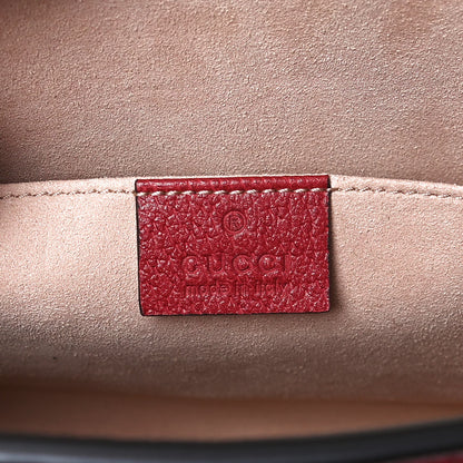 Gucci GG Supreme Monogram Flora Web Ophidia Pouch Red 5 of 8