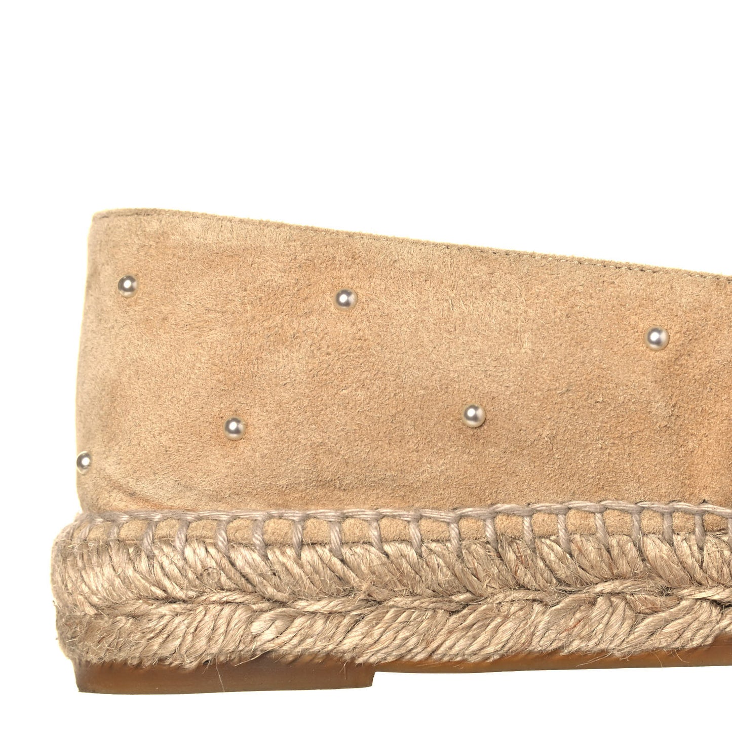 Suede Pearl CC Espadrilles 38 Beige Black