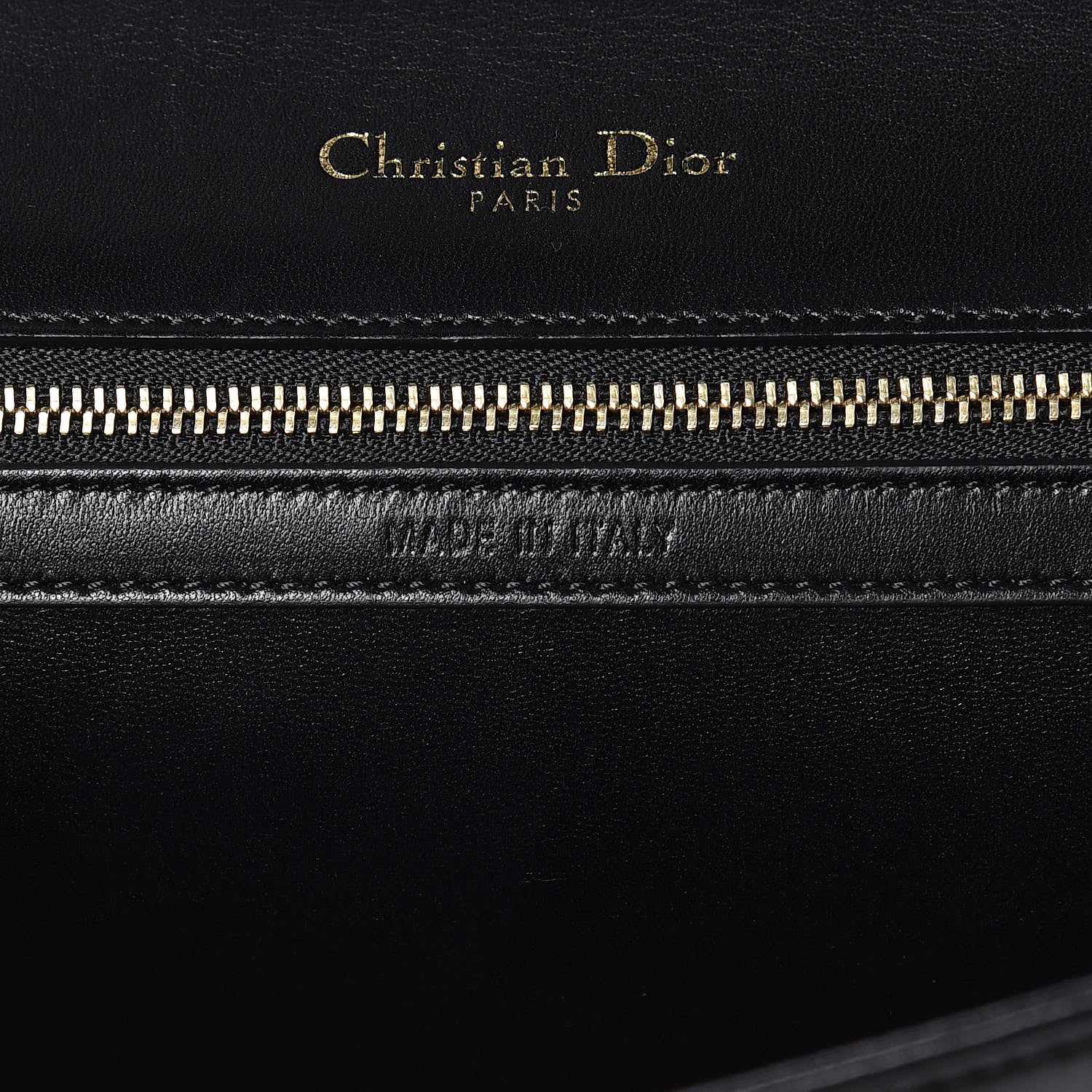 Christian Dior Calfskin Crystal Embroidered Medium Diorama Flap Bag Black 7 of 11