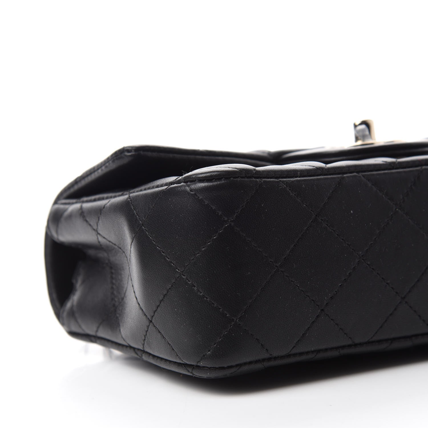 Chanel Lambskin Quilted Mini Rectangular Flap Black 6 of 11