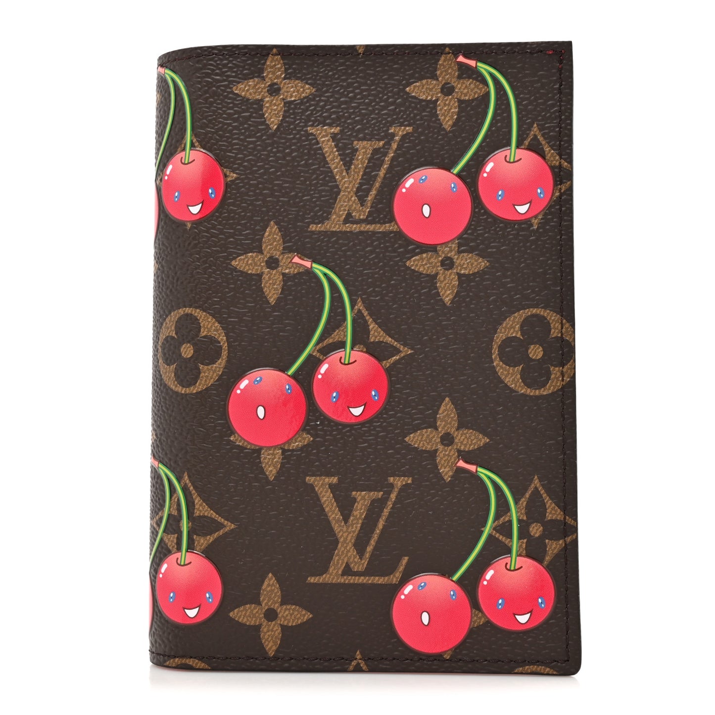 LV X TM Monogram Cerises Passport Cover