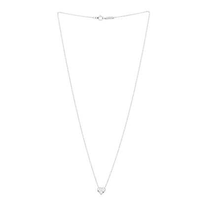 Tiffany Platinum Diamond Heart Pendant Necklace 3 of 7