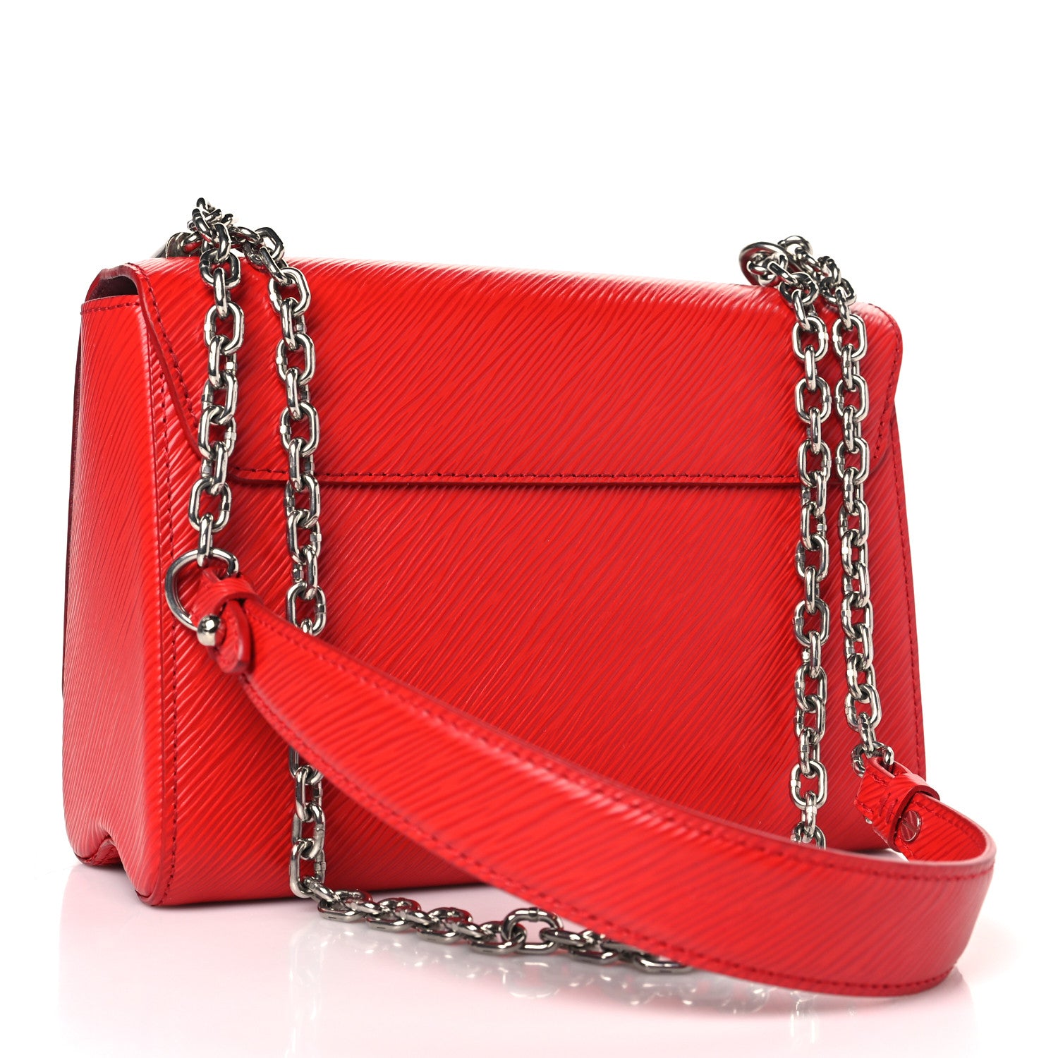 Louis Vuitton Epi Twist Shoulder Bag MM Coquelicot 3 of 8
