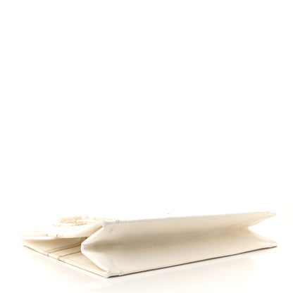 Christian Dior Canvas Embroidered Large Around The World Book Tote Gold 4 of 11