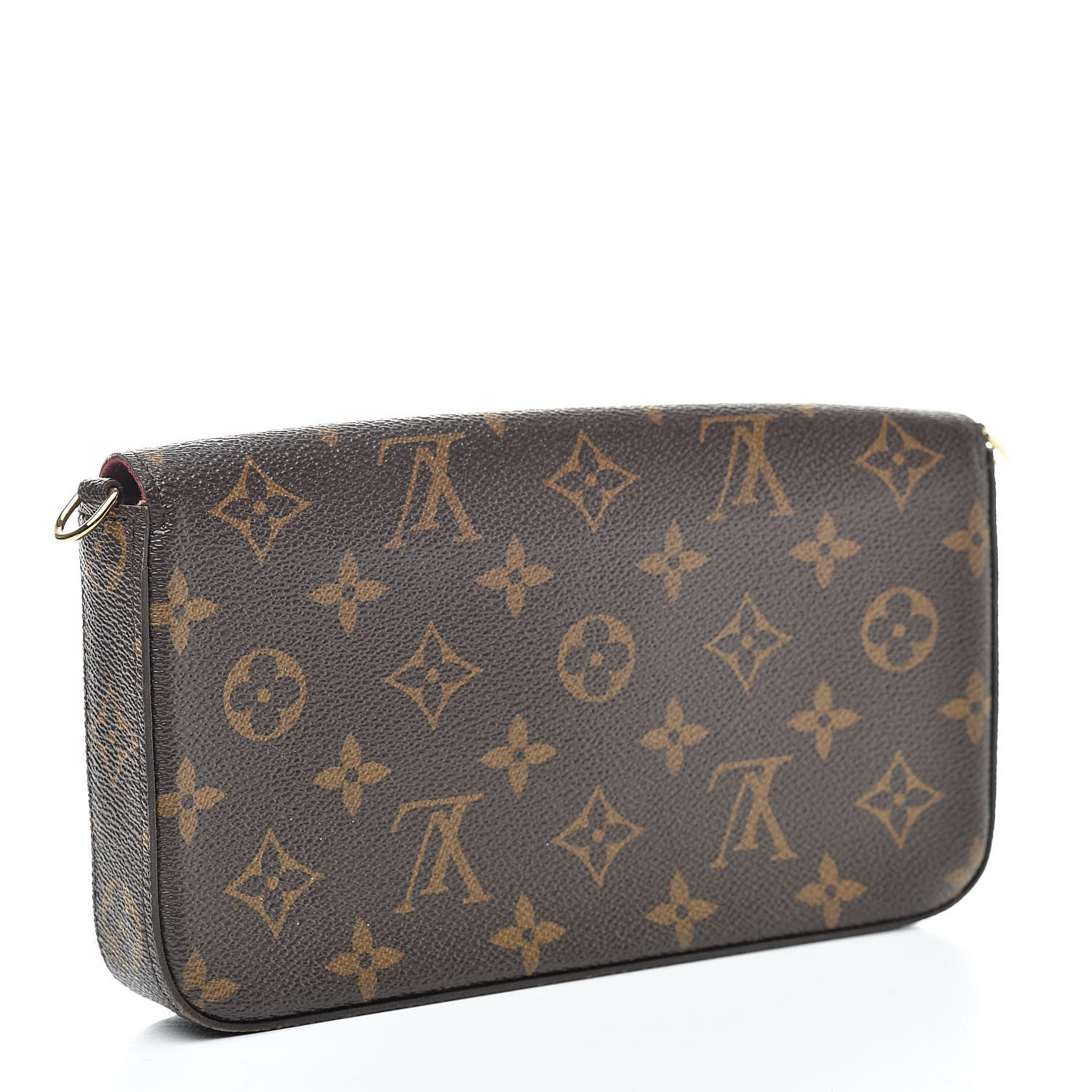 Louis Vuitton Monogram Pochette Felicie Chain Wallet Fuchsia 3 of 9