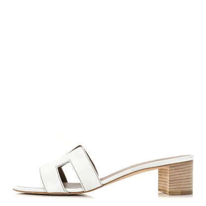 Hermes Calfskin Oasis Sandals 41.5 White 1 of 9