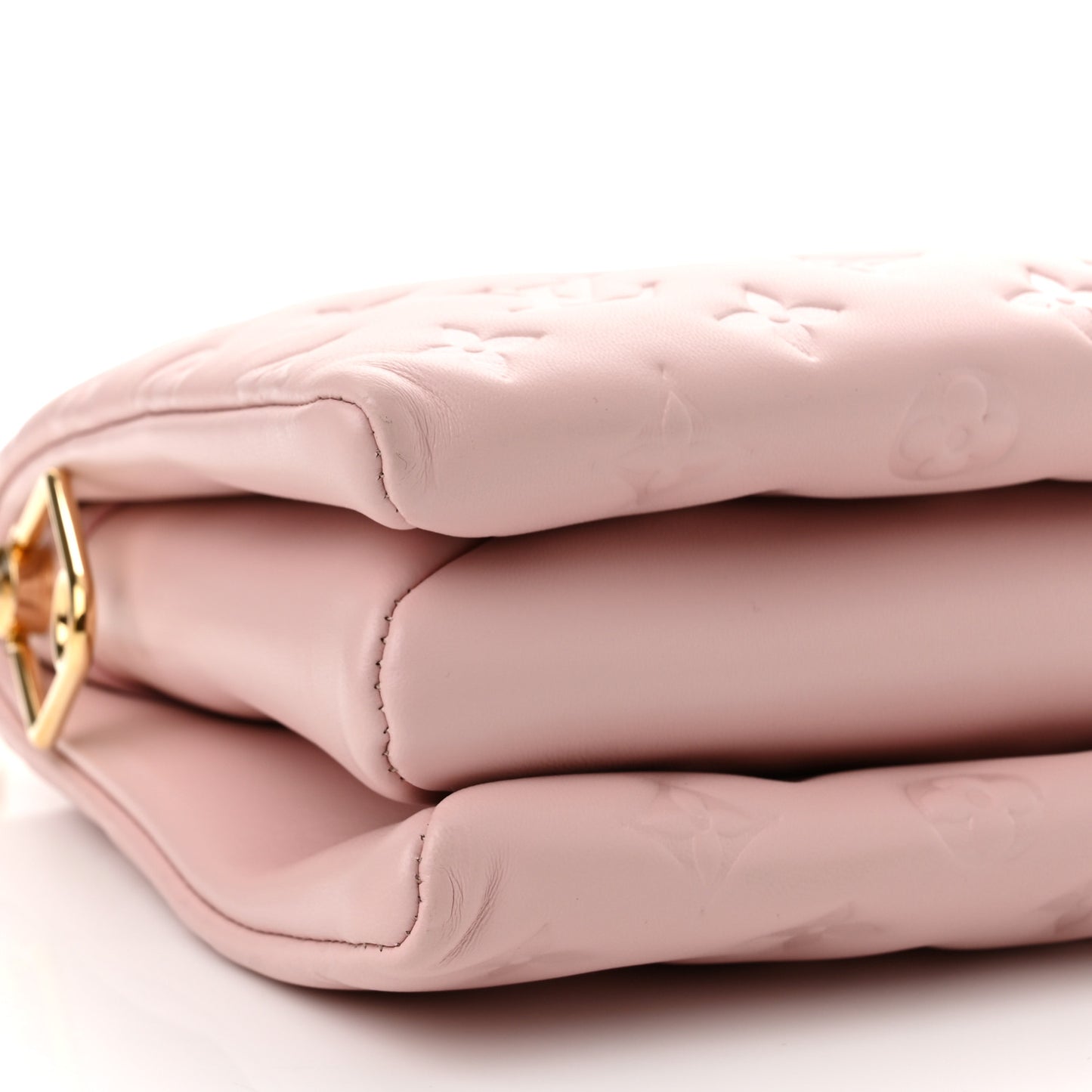 Lambskin Embossed Monogram Coussin PM Rose