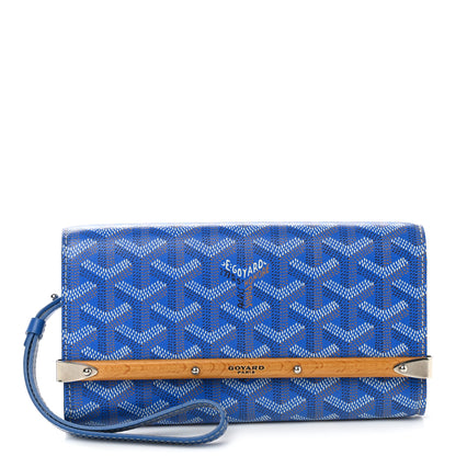 Goyard Goyardine Monte Carlo Bois Clutch Sky Blue 1 of 8