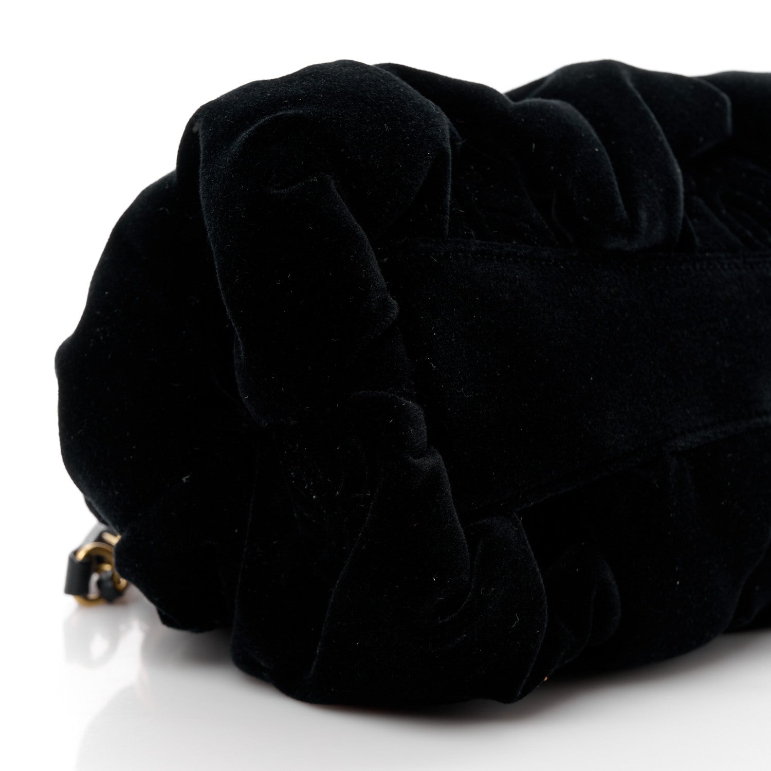 Chanel Velvet Enamel CC Kiss Lock Clutch Black 9 of 11
