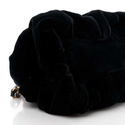 Chanel Velvet Enamel CC Kiss Lock Clutch Black 9 of 11