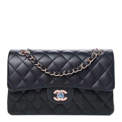 Chanel Lambskin Quilted Small Double Flap Black 1 of 4