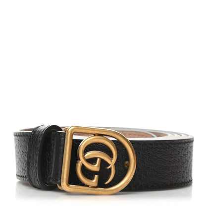 Gucci Calfskin Framed Double G Belt 95 38 Black 1 of 6