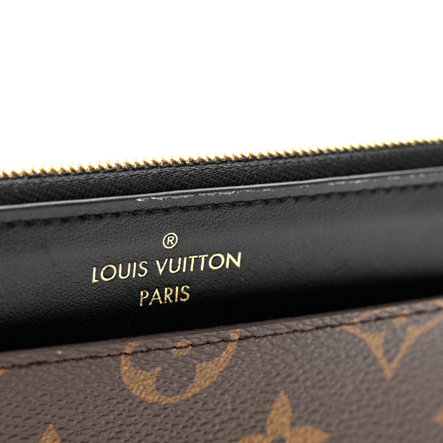 Monogram Slim Purse Black