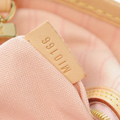 Louis Vuitton Damier Azur Delightful MM Rose Ballerine 7 of 7