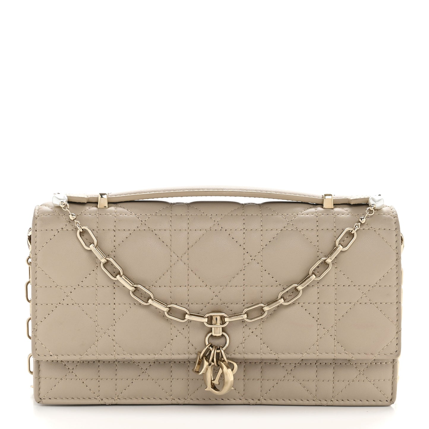 Lambskin Cannage Mini My Dior Bag Sand