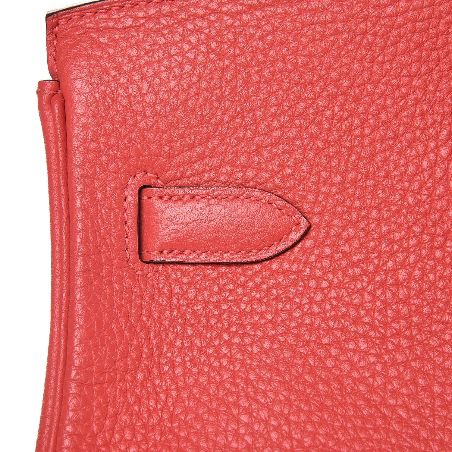 Hermes Taurillon Clemence Birkin 35 Rouge Pivoine 19 of 37