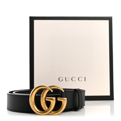 Gucci Calfskin Double G 30mm 70 28 Belt Black 6 of 6