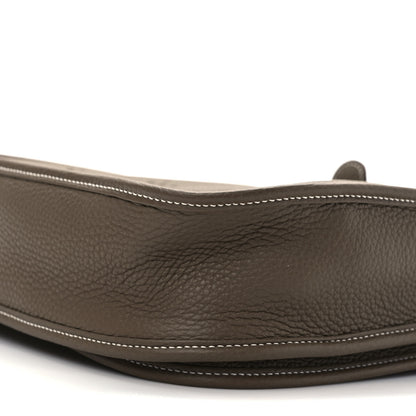 Hermes Taurillon Clemence Evelyne III PM Etoupe 8 of 9