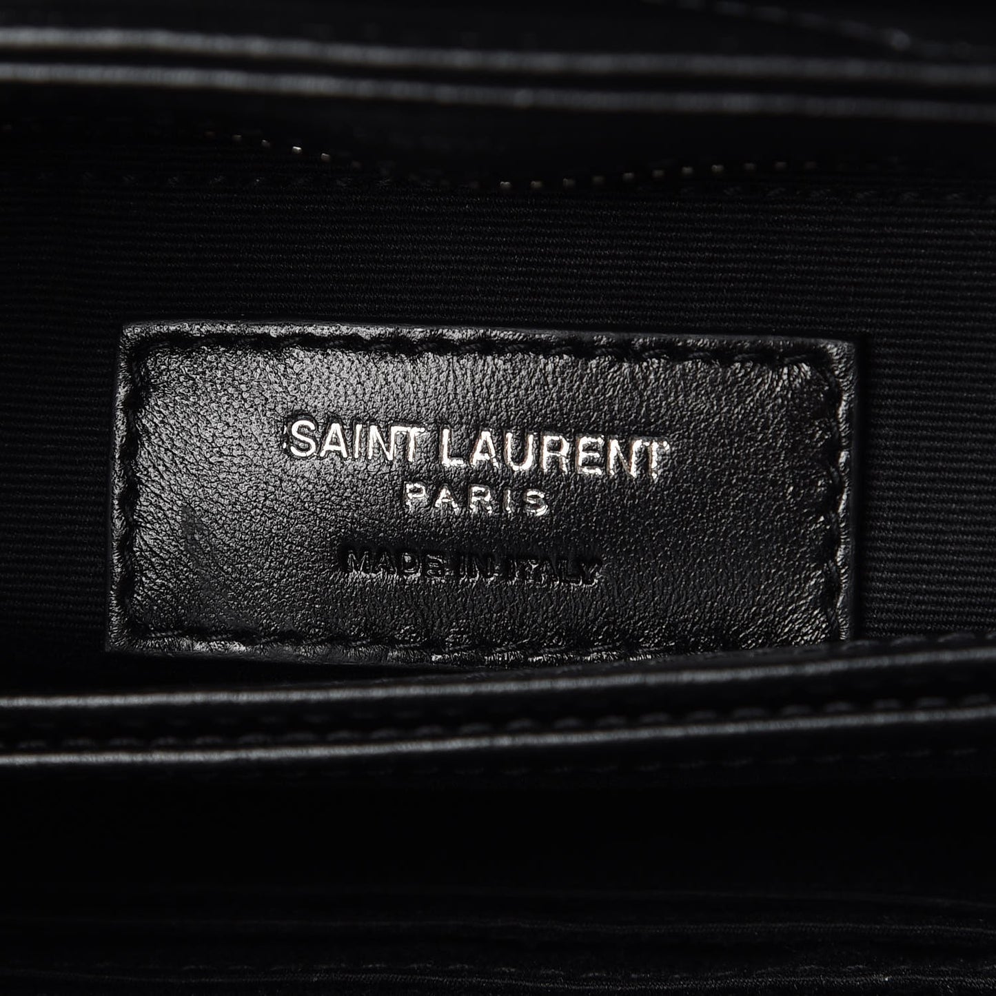 Calfskin Y Quilted Monogram Toy Loulou Crossbody Bag Black