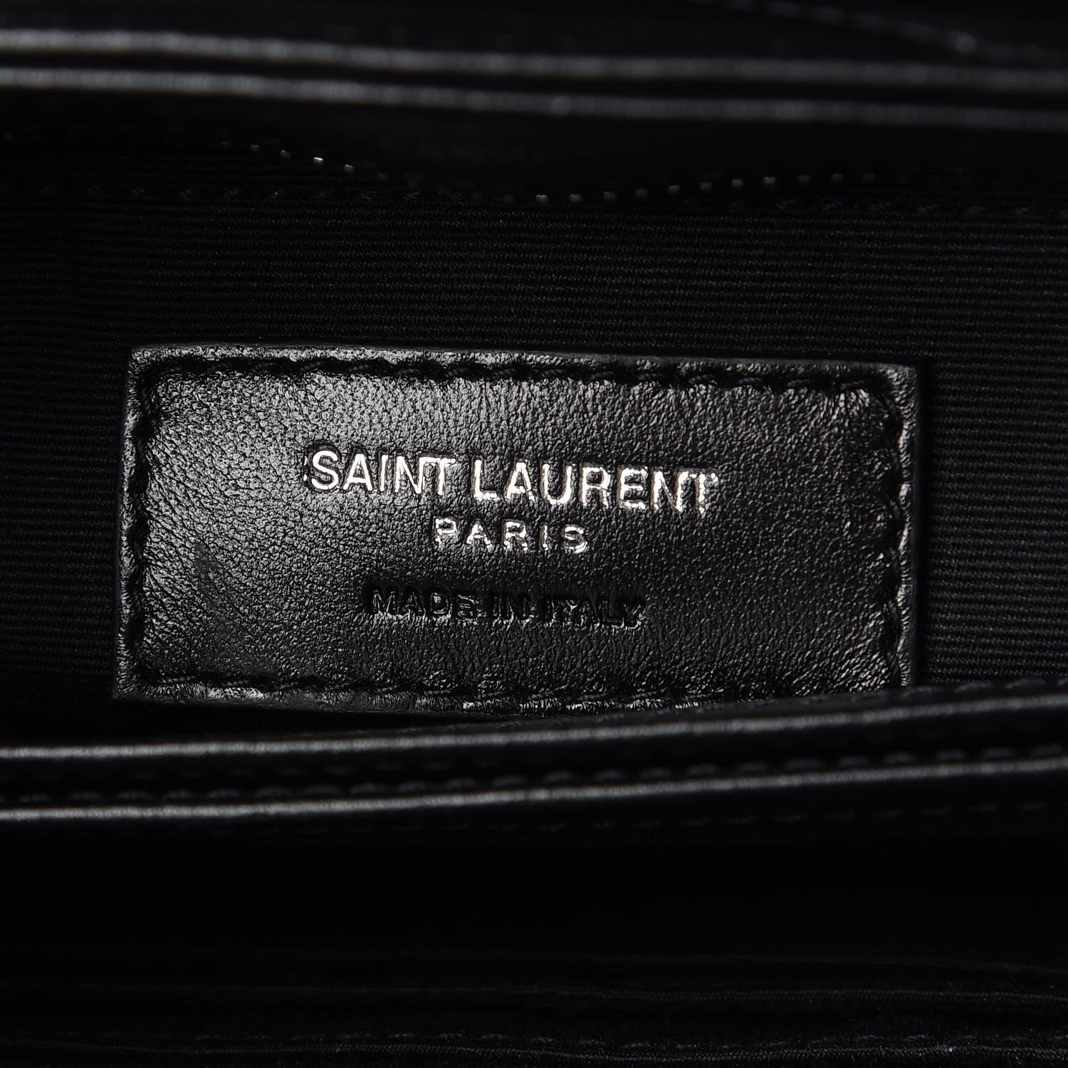 Saint Laurent Calfskin Y Quilted Monogram Toy Loulou Crossbody Bag Black 6 of 9