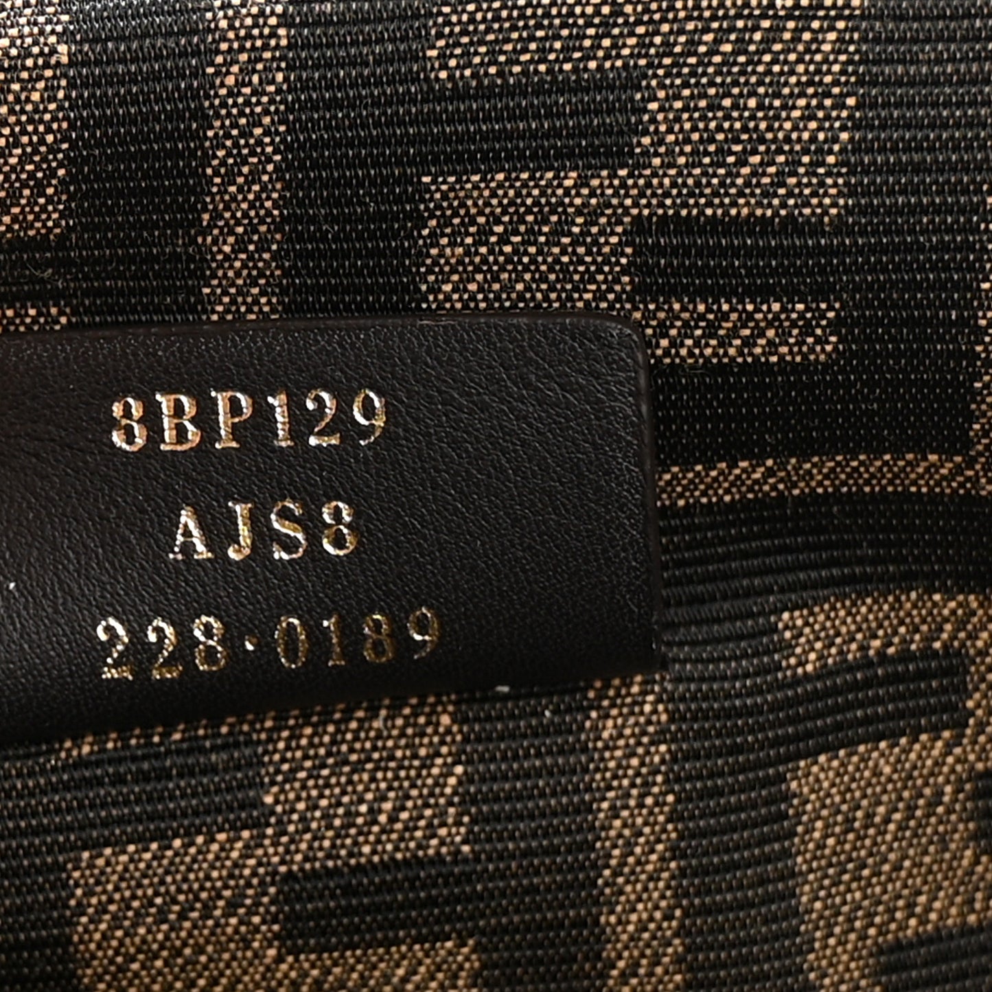 Nappa Suede Striped Inlay Small Fendi First Pink Multicolor