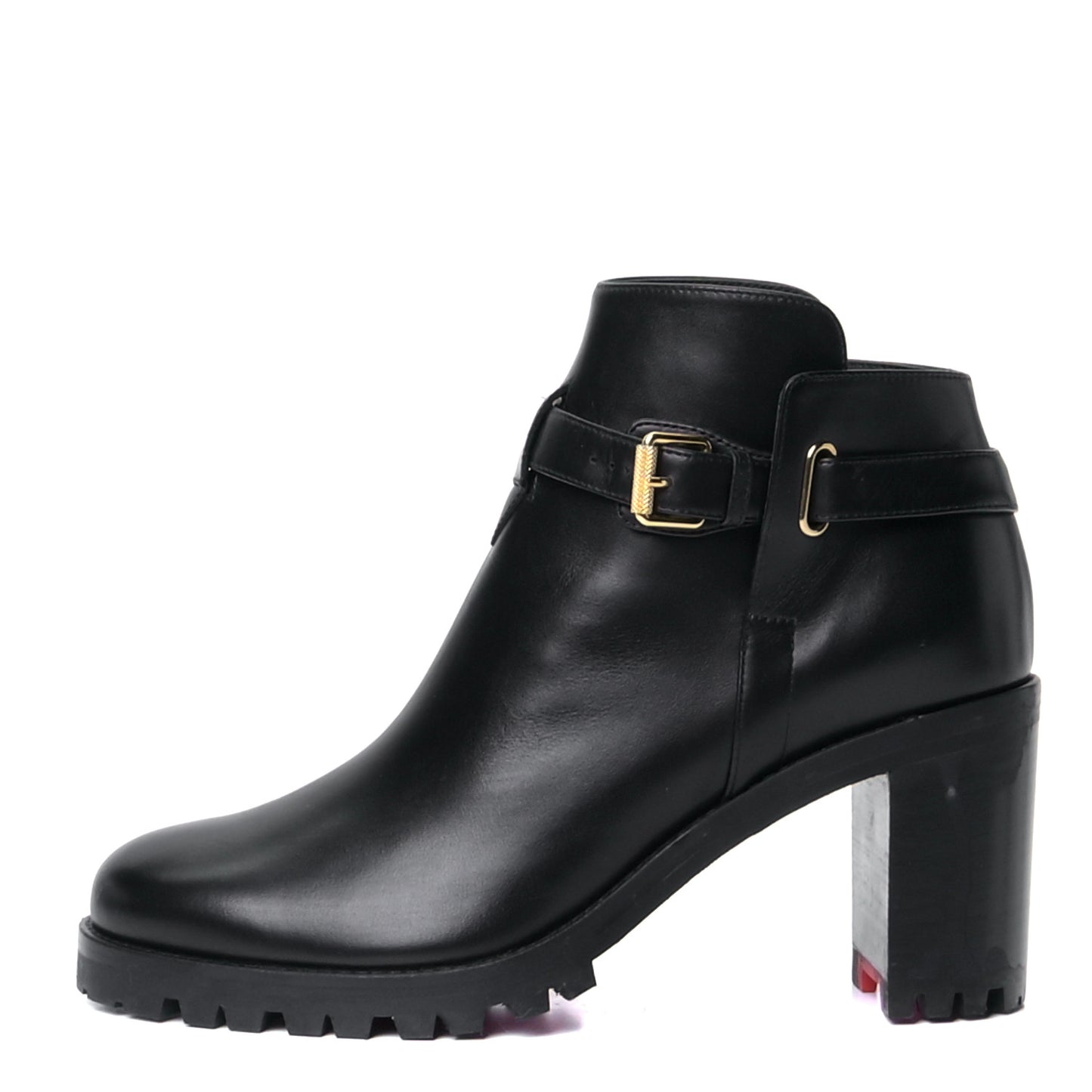 Calfskin Communa 70 Ankle Boots 36.5 Black