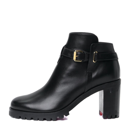 Christian Louboutin Calfskin Communa 70 Ankle Boots 36.5 Black 1 of 10