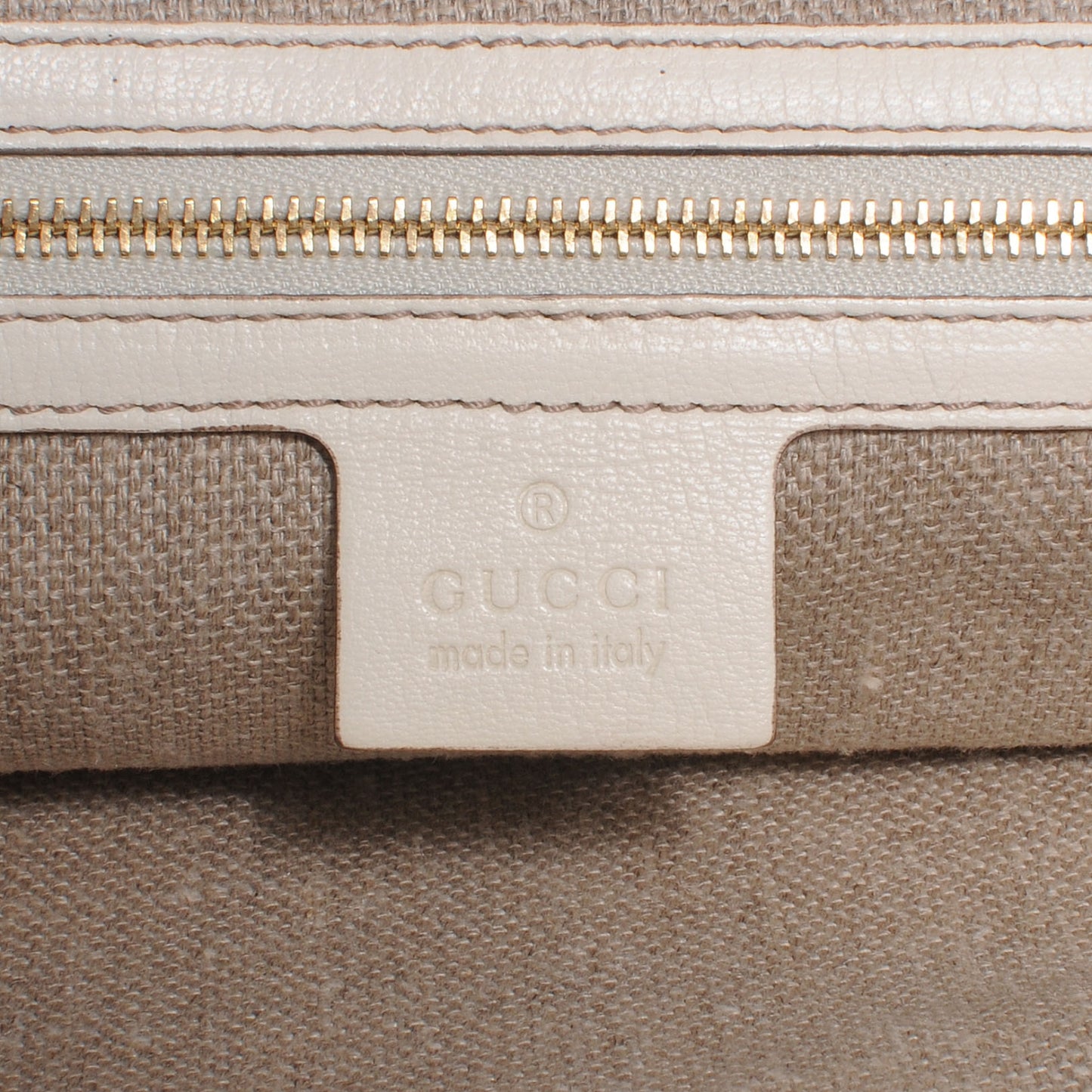 Calfskin Horsebit Embossed Tote White