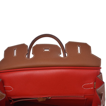Hermes Togo Verso Birkin 35 Gold Geranium 20 of 28