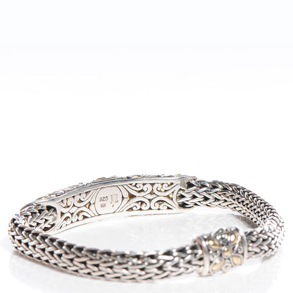 John Hardy Sterling Silver 18k White Gold Citrine Classic Bracelet Medium 4 of 8