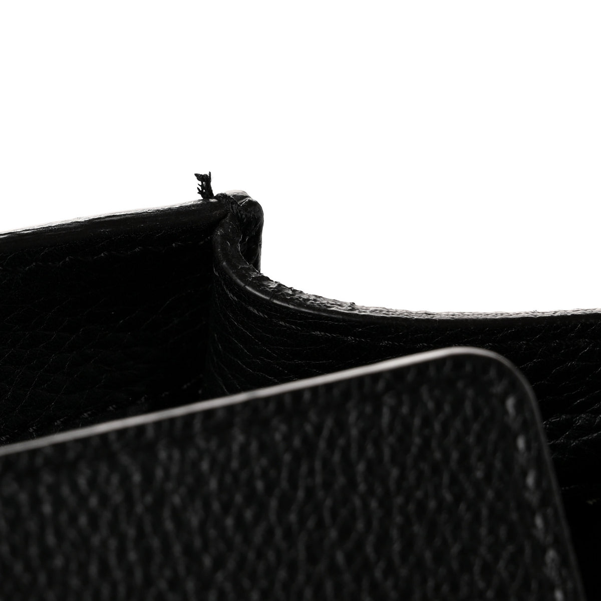 Drummed Calfskin Mini Luggage Black