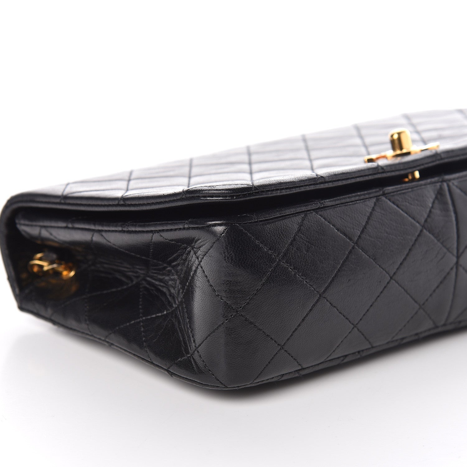 Chanel Lambskin Quilted Small Single Flap Black 9 of 13
